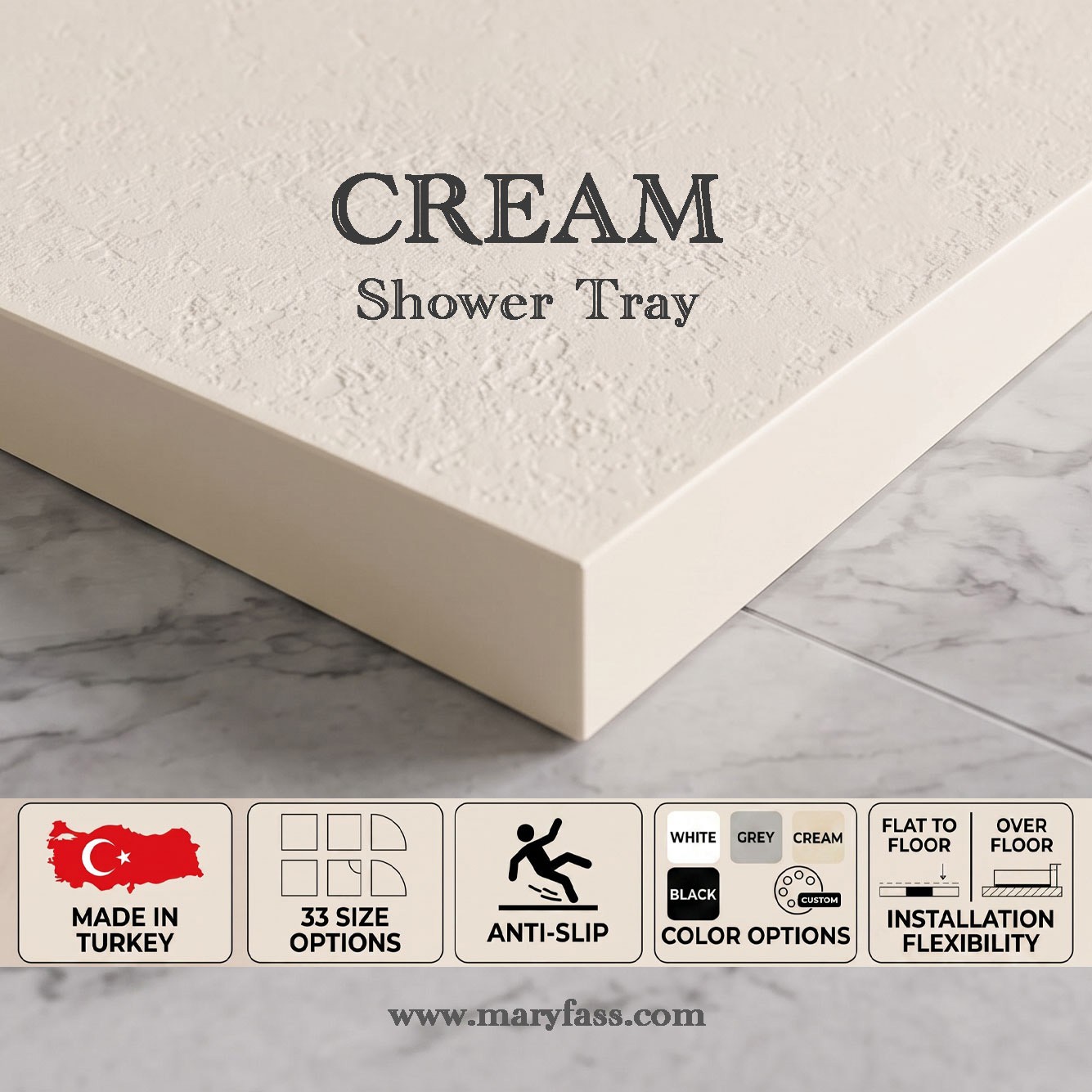 resin stone shower tray manufacturer in Turkiye